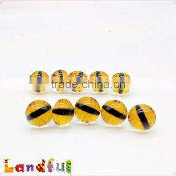10mm Yellow Glass Cat Eyes Craft Soft Toys Safety Plastic Stuffed Dragon Eyes photo-2