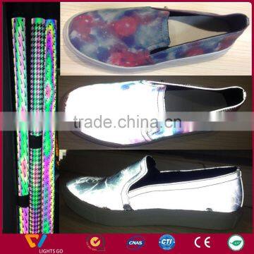 Newly Development Rainbow Color Reflective Material Fabric photo-5