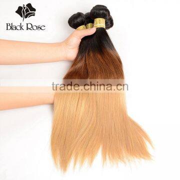 Color 1b/4/27# Straight Wave High Quality Brazilian Hair Weave Blonde and Brown