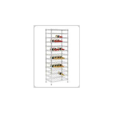 selling bar furniture metal chrome wine shelf