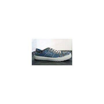 Size38 Silver Durable Working Canvas Safety Shoes With Shoelace