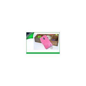 Pink Wallet Flip Leather Nokia Cell Phone Cases For Lumia 620 With Card Slot