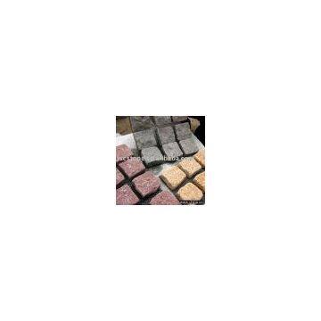 Granite mesh pavers