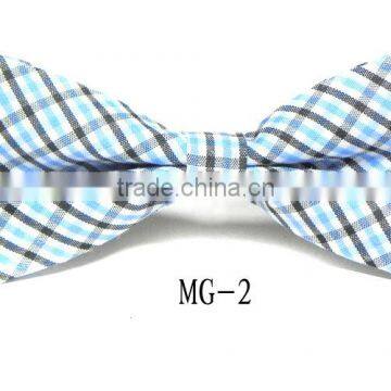 Cotton Checkered Children Kid Boy Toddler Baby Child Pre Tied Neck Bow Tie photo-3