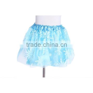 ST1125 pale blue snow bubble skirt frozen tutu dress