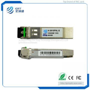 H-3810FNL-S 10G 80km 1550nm SFP+ Commercial level Optical Transceiver compatible with Juniper