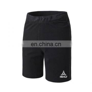 Healy custom black side zip pocket cotton running women shorts