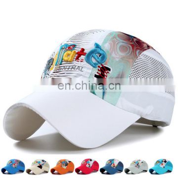 Summer 52-54cm Child Mesh Baseball Cap Quick Drying Sun Hat for Boys Girls Kids Breathable Kids Bone Gorras Casquette