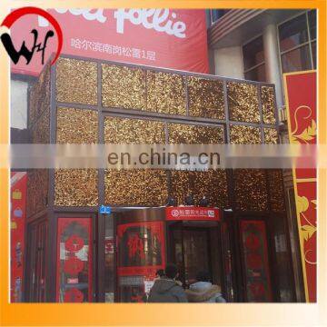 Shop front outdoor wall decoration