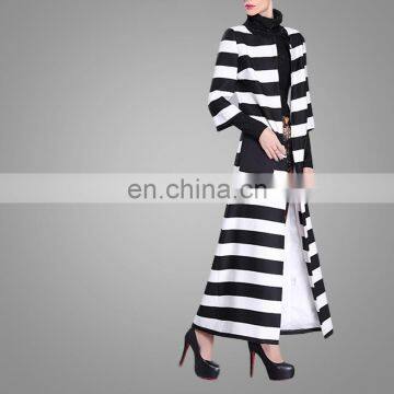 2016 Spring New Women Wind Coat Fashion Stitching Striped Euramerican Ladies Coat Wholesale Apparel photo-5