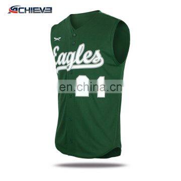Baseball uniforms low price wholesale ,pretty baseball vests/custom digital printing baseball shirts