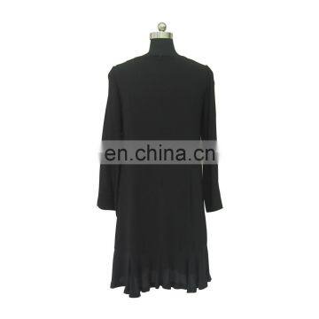Women Elegant 3/4 Sleeve Black Gashibo Beaded Dress photo-5