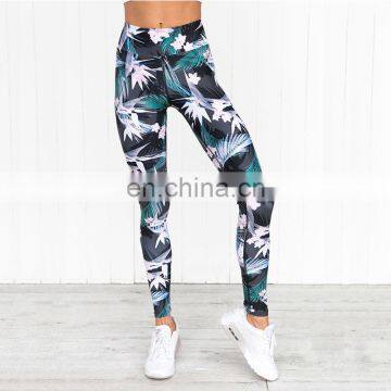 Fashion flashlift flower printed leggings fitness yoga leggings women pants