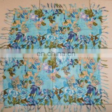 custom printed square scarf for wholesale