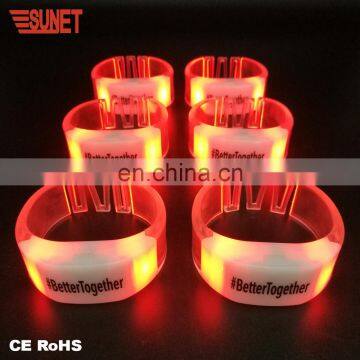 2018 New Year Decoration Best Remote Controlled Flashing Led Bracelet Concert