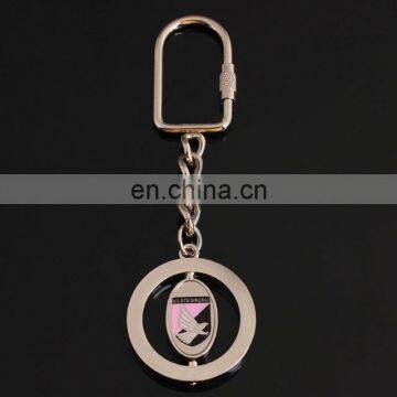 Custom logo Spinner metal keychain