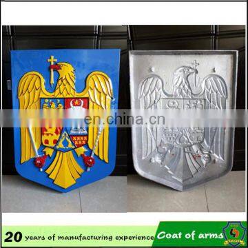 Romania metal 3d emblem