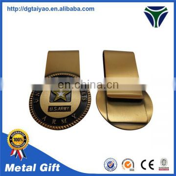 Custom logo metal cheap money clip