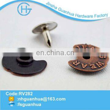 Manufacturing new fashion custom top cap rivet