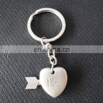 custom metal Peach heart shaped key holder/key chain