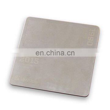 hot sale wholesale promotion gifts laser logo lines square shape coaster cup mat