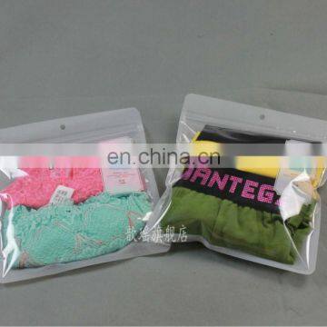 PVC plastic underwear zipper bag