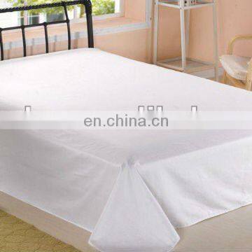 50%polyester 50% cotton 180T plain white wholesale flat sheets