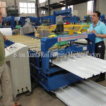 aliminium profile roof panel roll forming iron sheet making machine