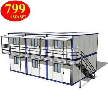 foldable folding portable luxury prefab 40ft 2-story container house