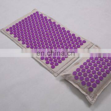 Wholesale Natural Linen Shakti Back Mat With Pillow Set Hot Sale photo-4