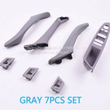 7 Colors 7PCS RHD Right Hand Driver Interior Door Quality Leather Pull Handle Set for BMW 5 Series F10 520 523 525 528 530 535 photo-5