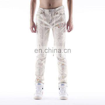 DiZNEW Super Slim High Quality 2019 White Jeans Men photo-3