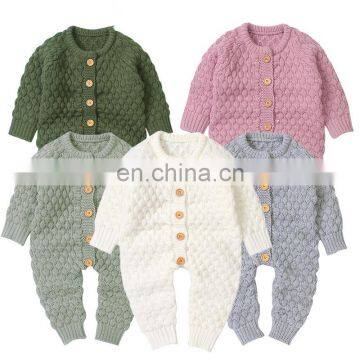 0-24M Baby Knit Rompers Autumn Knitted Newborn Baby Clothes Winter Baby Romper Infant Toddler Jumpsuit For Girls Boys Clothes