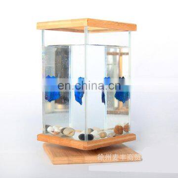 Mini Desk Fish Tank Creative Artware Aquarium Desktop Decoration photo-4