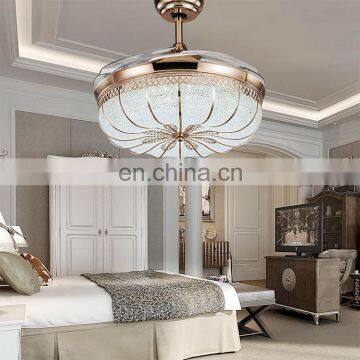 European-style Living Room Fan Lights Restaurant Fashion Crystal LED Ceiling Light photo-3