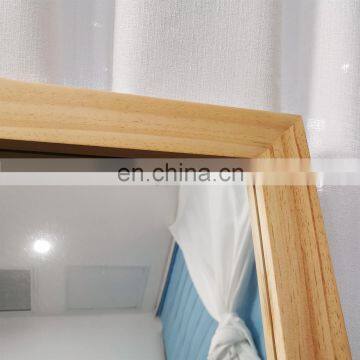 Hot sale wood framed floor standing full length mirror with full body size