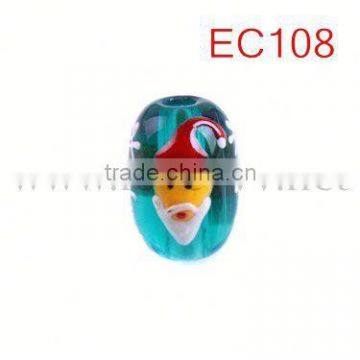 2014 christmas best decoration transparent custom painted beads