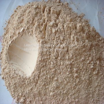 Free sample Provide Jiejing Activated Bleaching Earth Natural Fuller Bentonite Clay for Paraffin and Wax Refined