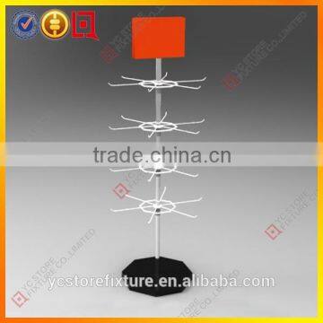 Metal display stand for mobile accessories