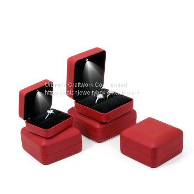 Led Engagement Ring Box Jewellery Ring Display , Wedding Ring Box with Light