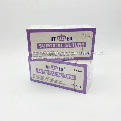 PGA Absorbable Surgical Suture With Needle--USP6/0-2 photo-3