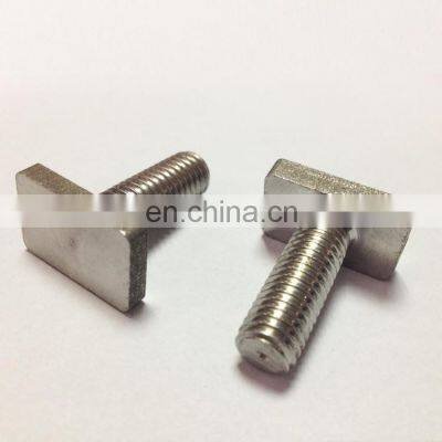 T bolt Stainless steel m4 m10 m16 square T type T- head bolts m8x20