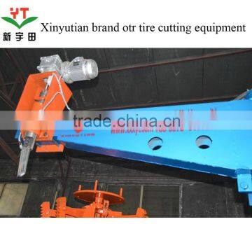 Waste OTR tire ring cutting machine