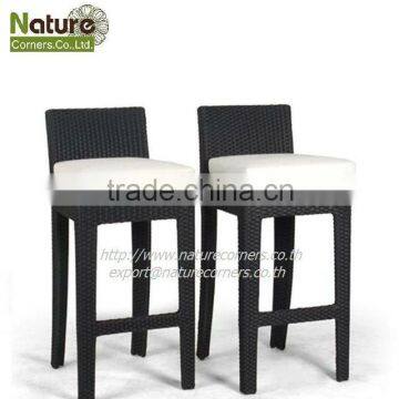 Outdoor Rattan Bar Chair Bar Stools for commercial bar and pool side