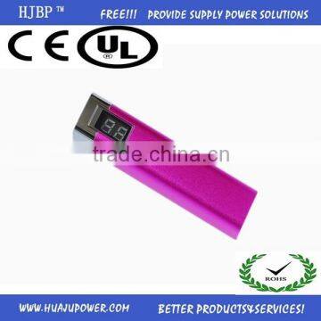 2015 hot sales CE/ FCC/ ROHS with LED 2600mah power bank for notebook