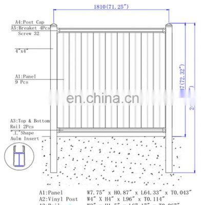 Vinyl Clad Fencing Trellis & Gates Type and Baby Door Fence