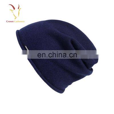 Women Merino Wool Custom Knit Beanie photo-2