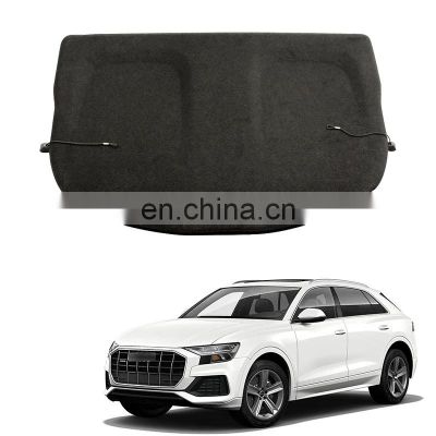 Black Beige Color Canvas Retractable Cargo Cover Tonneau Cover For Audi Q8 2019-2021