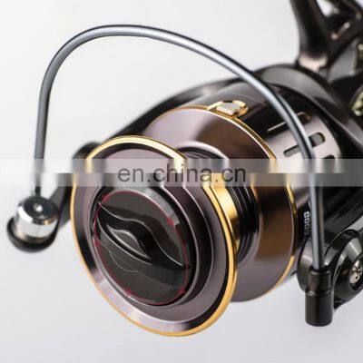 2021 Металлический корпус 1000 - 7000 CNC рукоять 8 кг. Тяговый оптом вращающийся металлический рыболовный катушка photo-5