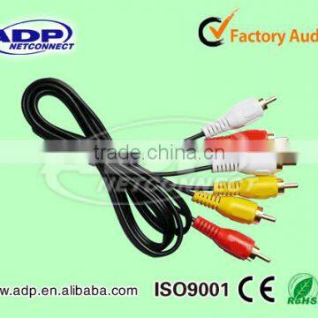 gold plated audio adapter 3.5mm Jack to 3 RCA Cable